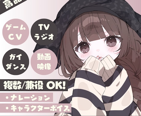 優しい声質のナレーション・キャラボイス収録承ります イメージ1