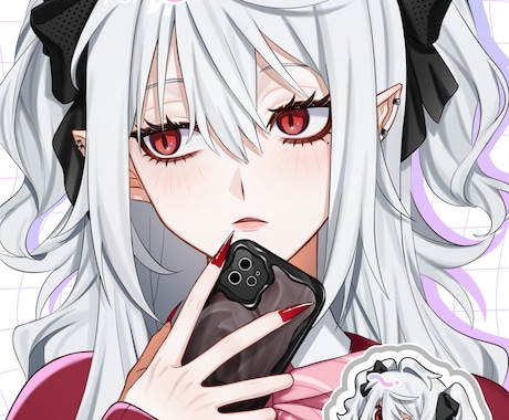 一枚絵、アイコン、立ち絵イラストなど制作します キャラクターの特徴を捉えて魅力を最大限に表現します イメージ1