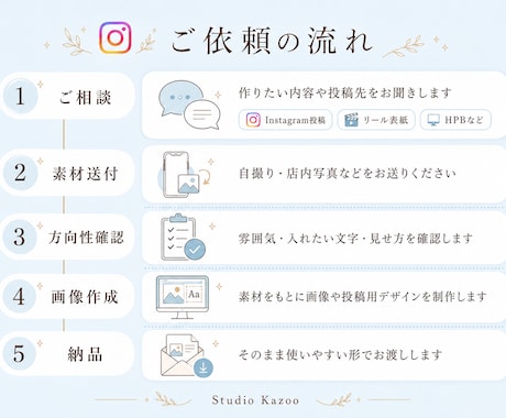 予約に繋がる個人サロン向け販促画像作ります インスタ・HPB用を世界観込みで制作 イメージ2