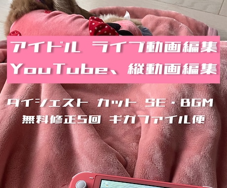 アイドルの動画編集します アイドルスタッフ、音楽活動経験者に是非お任せください！ イメージ1