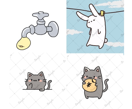 ゆるくてかわいいイラスト描きます 思わず触りたくなるようなゆるいイラストが好きな方へ届け イメージ2