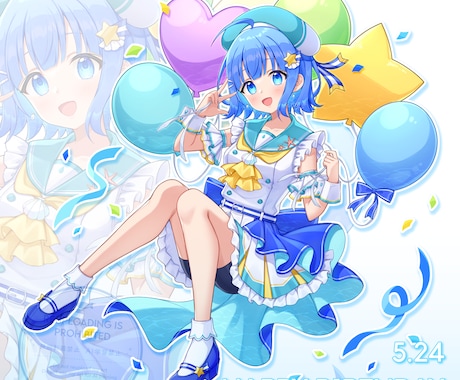 立ち絵、キービジュアル制作します お好みのオリジナルキャラクターをお描きします！ イメージ2