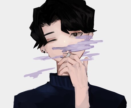 SNS用のアイコンイラスト描きます ちょっと雰囲気のあるアイコンが欲しい方に！ イメージ2