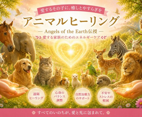 アニマルヒーリンング　アチューメントいたします Angels of the Earth アニマルヒーリング イメージ1