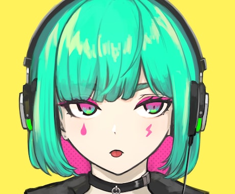 とにかく顔が良いイラスト制作します SNSアイコン、web小説の表紙、音楽や動画用の絵などなど！ イメージ2