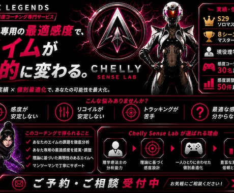 APEX感度を理論的にコーチングします 理学療法士×マスター経験。理論で感度を導きます。 イメージ1