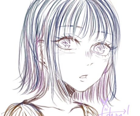 鉛筆/スケッチ風のシンプルイラスト描きます イメージ1