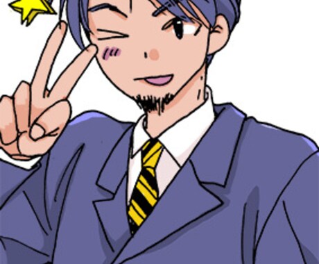 SNSアイコンつくります Twitterなどの似顔絵アイコン作ります！ イメージ1