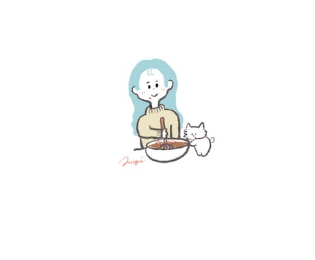 ゆるっとおしゃれな人物画　描きます イメージ1