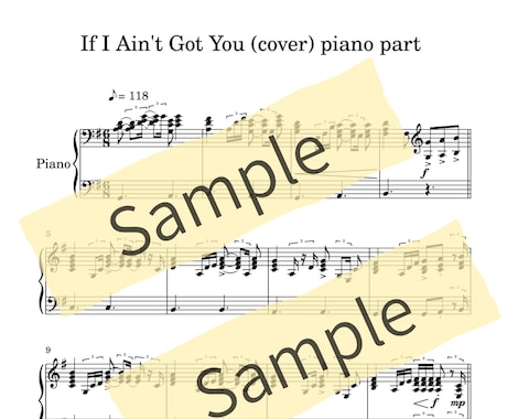耳コピで原曲再現からピアノソロ化まで楽譜にします ソロ・伴奏・連弾・２台ピアノ|原曲の和声・リズムを丁寧に再現 イメージ2
