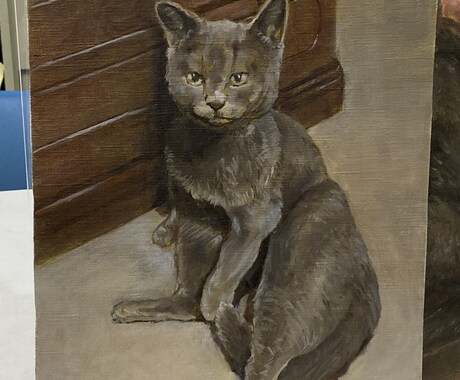 油絵でペットをお描きします 油絵ならではの耐久、発色性です イメージ1