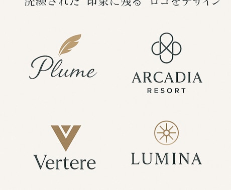 上品で洗練された"印象に残る"ロゴをデザインします あなたのブランド価値を最大限に引き上げるデザインをお届け。 イメージ2