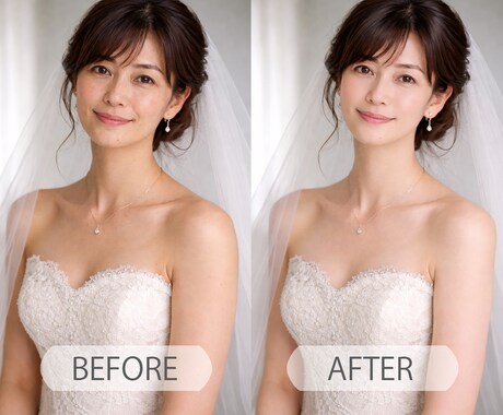 ウエディング前撮り写真を“作品レベル”に仕上げます 限定5件｜30カット色調補正・美肌補正込み イメージ2