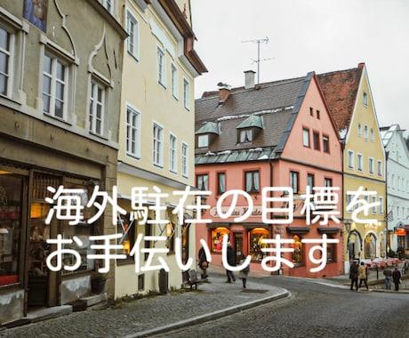 海外駐在の目標を達成するお手伝いをします イメージ1