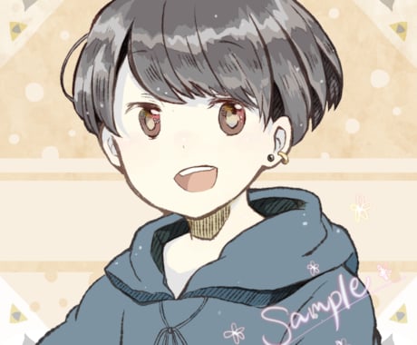 ほんわか可愛い女の子や男の子のイラストを描きます SNSや動画配信、ブログ内などのアイコン受付中！ イメージ2