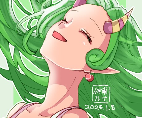 綺麗なSNSアイコン受付ます 様々な角度からキャラを描けます！ イメージ2