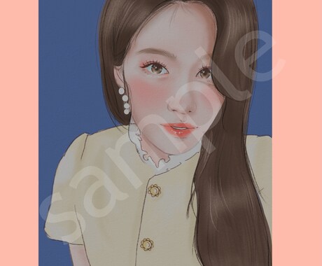 艶のある可愛い似顔絵を描きます プレゼントやアイコンに、いかがですか？ イメージ1