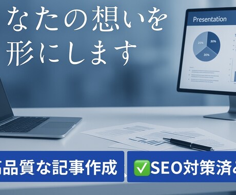 高品質な記事を代わりに執筆します あなたの想いを最高の形に変えるお手伝いをさせてください！ イメージ1