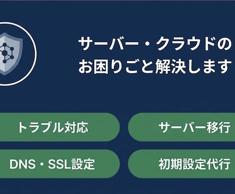サーバー・クラウド等のトラブル解決・設定代行します 現役クラウドサポートがサーバーの困りごと解決します イメージ1