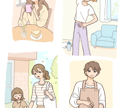 商用OK◎親しみやすい挿絵を描きます Web・雑誌・パンフレットなど幅広く対応 イメージ2