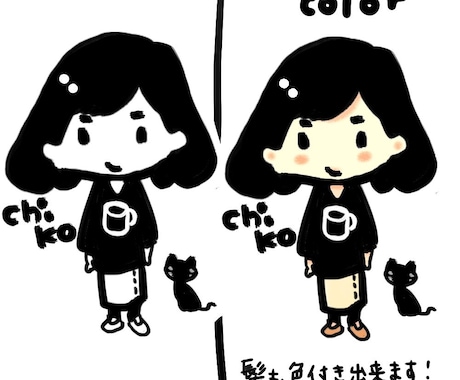 ゆるふわ系似顔絵アイコン描きます 色々なサイズや透過に対応します。 イメージ1