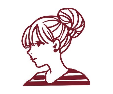 アイコン制作致します SNSなどに　やわらかシンプル線画アイコンイラスト イメージ2