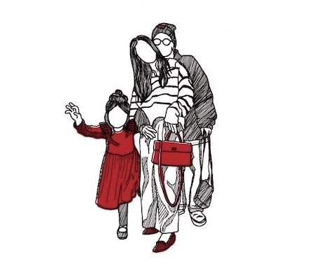 アイコン・ギフトに《顔のない似顔絵》制作します その人らしさを残した雰囲気似顔絵 イメージ1