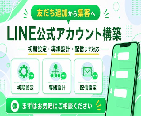 LINE公式☆アカウント運用代行します アカウント構築〜リッチメニュー