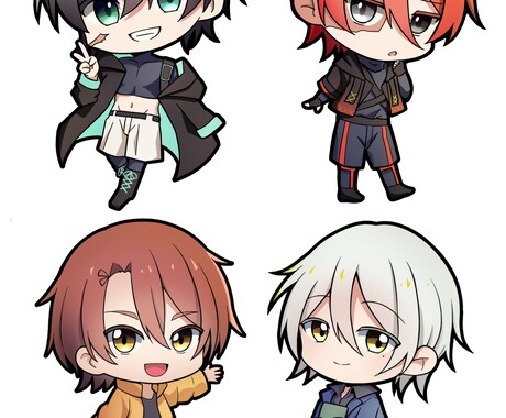 商用利用可！シンプルデフォルメキャラクター描きます グッズ制作や観賞用、動画制作に！ イメージ2