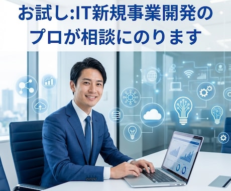 お試し:IT新規事業開発のプロが相談にのります 「3ヶ月3万円で壁打ち」のお試しプランになります イメージ1