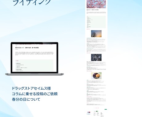 現役薬剤師が専門性の高いWEB記事を執筆します 今だけ応援価格！3/31まで！【先着10名様】(500字) イメージ2