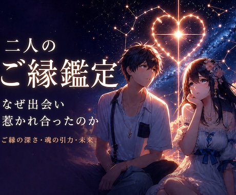 即日鑑定！お二人のご縁の深さを読み解きます 生まれ持った星から、二人が惹かれる理由を読み解き イメージ1