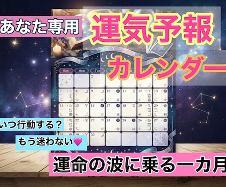 あなた専用8月の運気予報！お作りします 8月のバイオリズムを可視化！日々の羅針盤に！ イメージ1