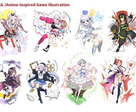 商用◎SD・１枚絵・キービジュアル制作承ります イラスト制作取引実績100件以上！躍動感のあるイラスト イメージ2