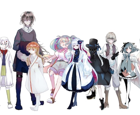 TRPG立ち絵やゲーム立ち絵描きます キャラクターデザインから相談可能です❕ イメージ1