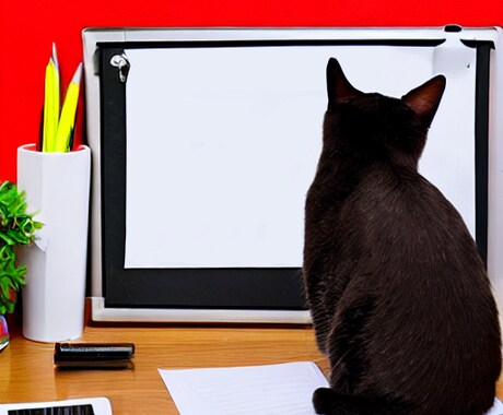 猫のホワイトボードを販売しています WEBサイトなどで、お知らせ用掲示板にご利用ください。 イメージ2