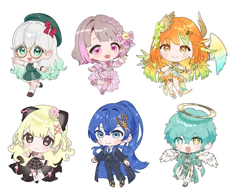 シンプルなミニキャラ描きます 商用OK◎動画素材・グッズなど イメージ2
