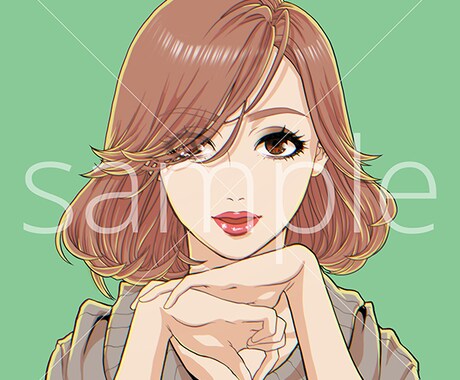 可愛い過ぎないコミックタッチで似顔絵描きます ★SNSアイコンや、PR用素材、プレゼントに大好評！ イメージ2