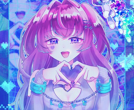 きゅるきゅるな女の子描きます SNSアイコン、配信サムネなど描かせて頂きます！ イメージ2