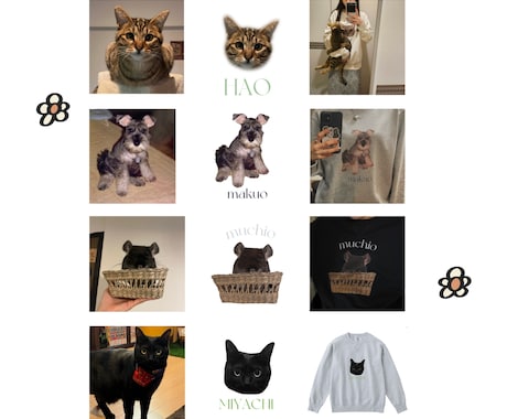 ペットのお写真加工します Tシャツやグッズに使えるようにお写真加工します✨ イメージ2