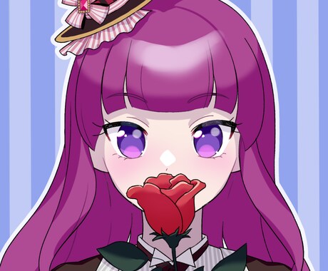 低コストで目を引くアイコンを描きます シンプルでコントラストのあるアニメ塗り風のイラストです イメージ2