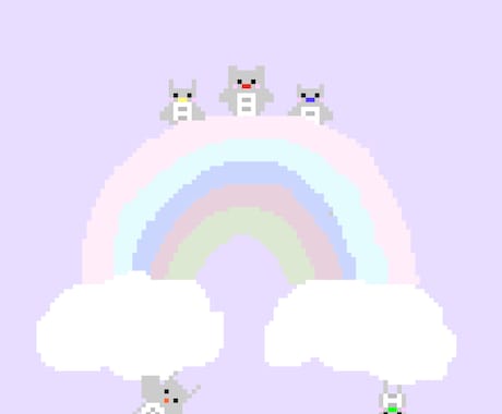 癖強なドット絵描きます 【ドット絵】食べ物や動物の面白いドット絵 イメージ1