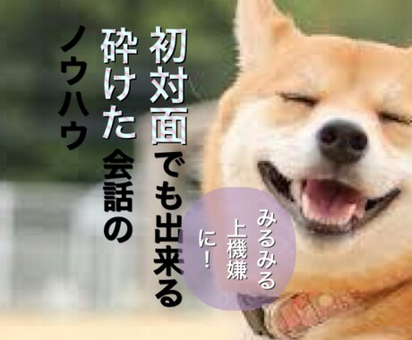 機嫌よくさせるフランクな会話のノウハウを教えます これで初対面の相手でも怖いものなし！ イメージ1