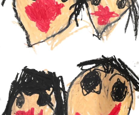幼稚園6歳児がイラストや文字を描きます クレヨンや絵の具を使って、似顔絵、文字も可能です イメージ2