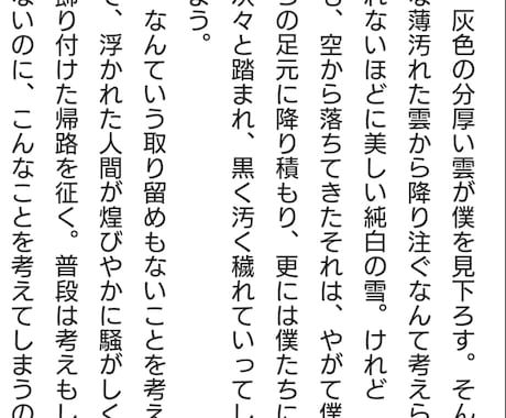 あなたの物語を形にさせて頂きます 貴方の想像したキャラなどを文章にして動かします。 イメージ1