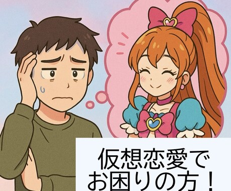 誰にも言えない仮想恋愛について話し相手になります 仮想恋愛特有の悩みに過去の経験を活かしてお答え致します イメージ1