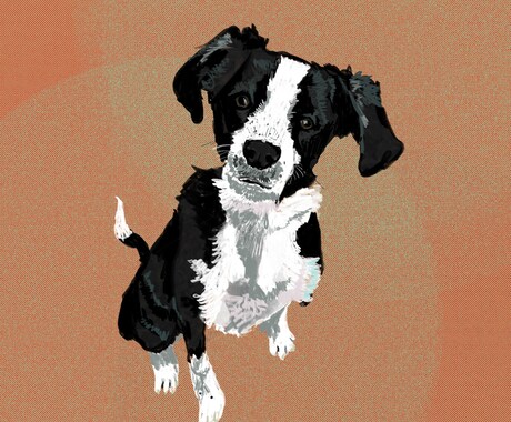 ペット・愛犬のイラスト作成します 個性的なテイストで、ペットのイラストをお描きします イメージ2