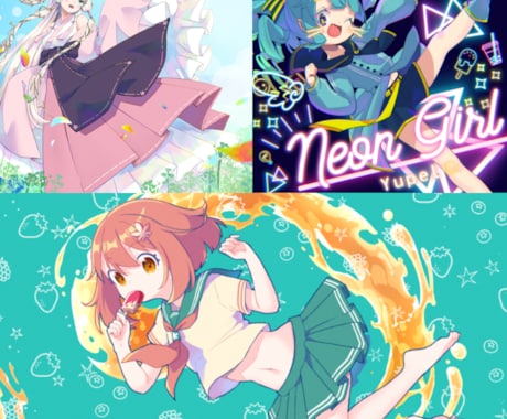 かわいいイラスト描きます 立ち絵や動画用、グッズ用などさまざまな用途で承ります。 イメージ1