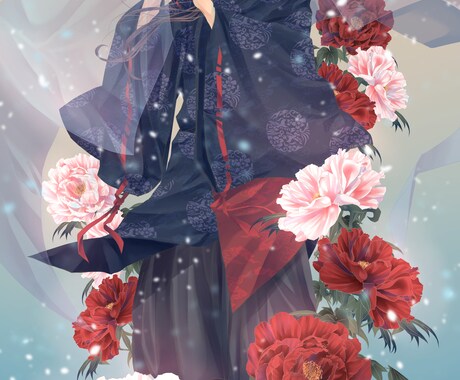 イラスト作成します 透明感のある花や人物のイラスト イメージ2