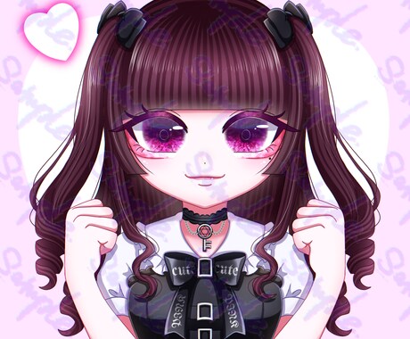 かわいい！アイコンイラストお描きします 地雷系原宿系の女の子が得意です！ イメージ2
